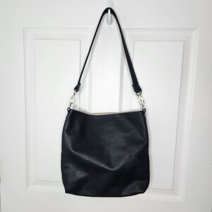 Thirty-One Modern Black Purse Shoulder Faux Leather